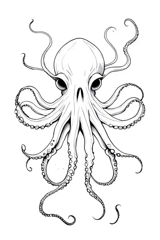 Eldritch Octopus Tattoo On Forearm