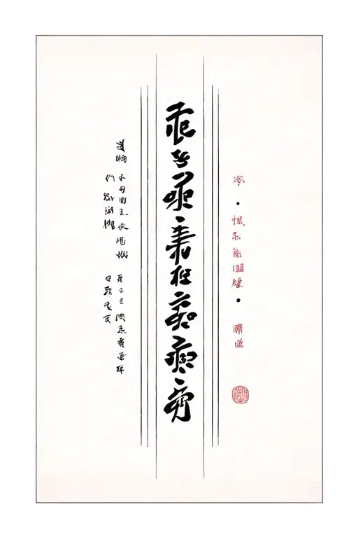 Hiritch In Vertical Mongolian Script Tattoo Design