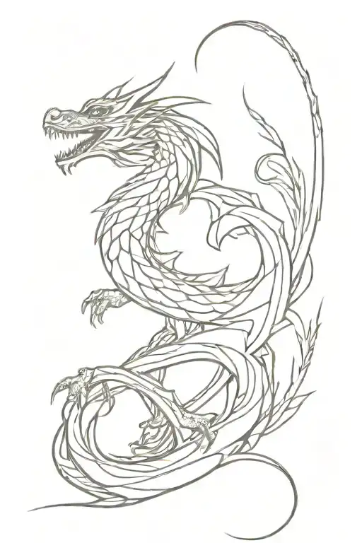 Dragon Wrap Back And Arm Sleeve