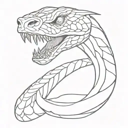 Viper Snake Face
