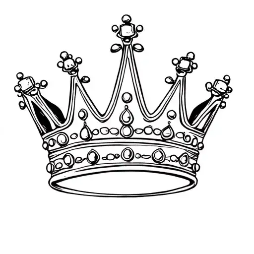 A Royal Crown Of Jewels With 5 Lorem Ipsums And A Band And Brim