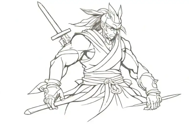 Japanese Anime Warrior