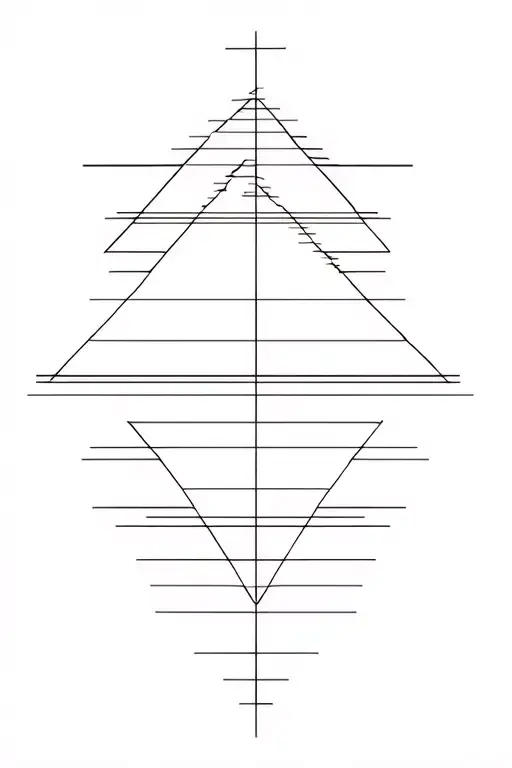 Geormetric Form With A Lots Of Line Of Different Width For Forarm