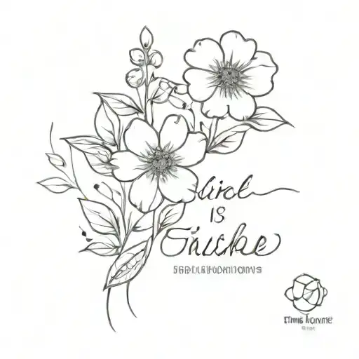 Bible Verse And Flower