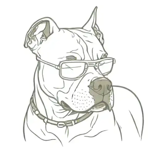 Pitbull With Ray Bans