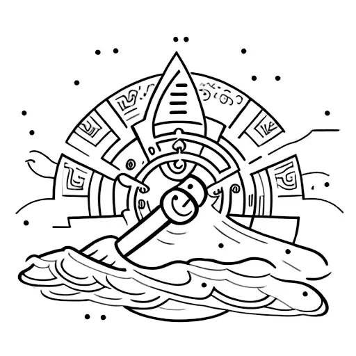 An Anvil With A Hammer Leaning Against It With A Ring Of Fire In The Background