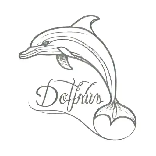 Dolphin Tattoo With The Name Jennifer