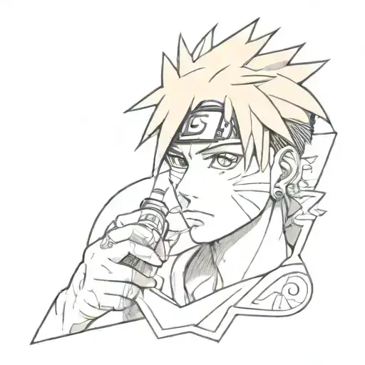 Naruto Inspired Tattoo Featuring Juice Wrld