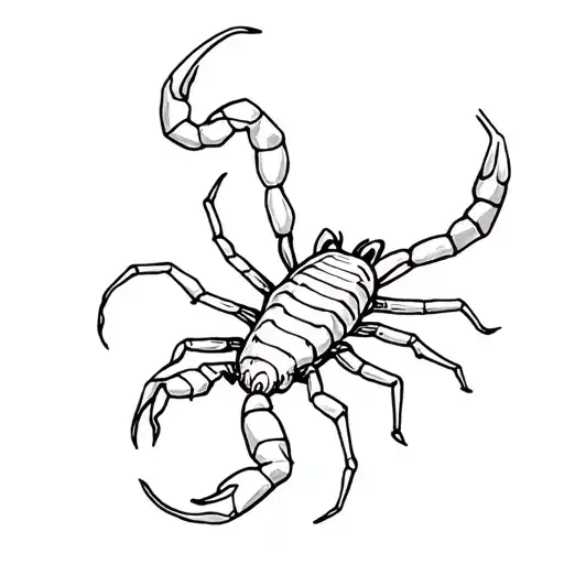 Scorpion With Its Stinger As A Semicolon
