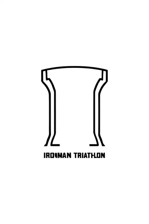 I Want To Make The I Of Ironman Triathlon Logo