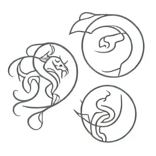 Leo And Virgo Symbol