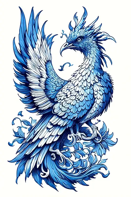 Delftware Pattern Phoenix