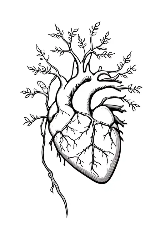 Anatomical Heart Tree Animal