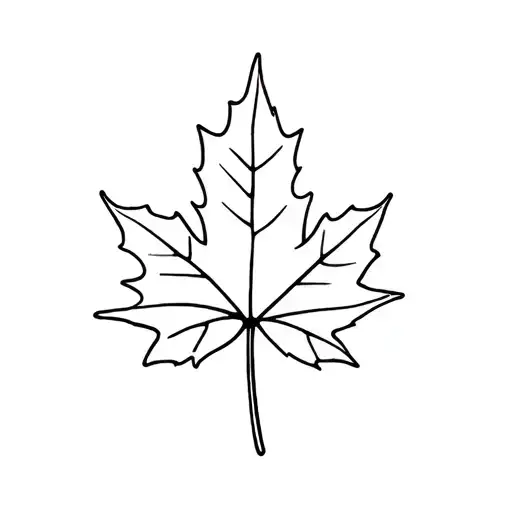 Maple Leaf With Heart