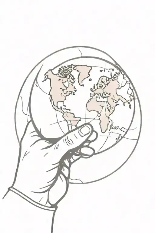 Man Holding The Globe With The World Is Yours Written On It