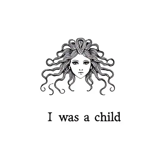 Dainty Medusa Saying I Was A Child