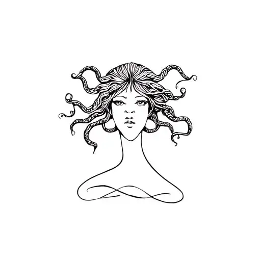 Dainty Medusa With Childlike Face
