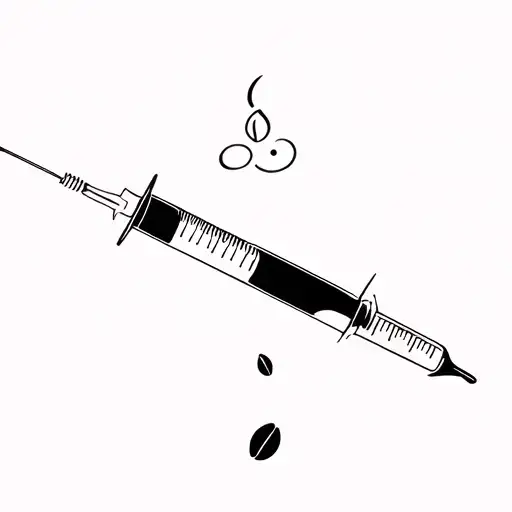 Syringe And Coffee Bean Morphing