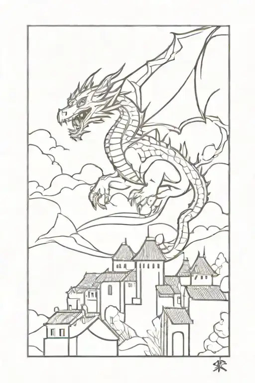 Dragon Burning A Village