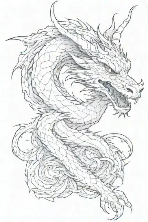 Dragon Full Sleeve With Clouds