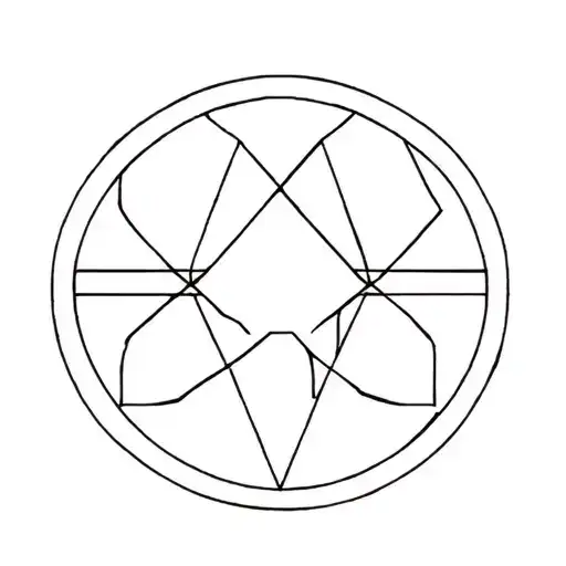 Geometric Capricorn Zodiac Sign