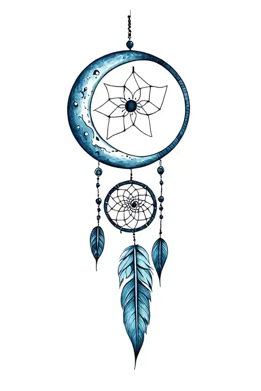 Dreamcatcher Cresent Moon