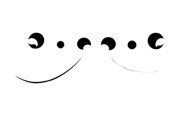 Moon Phases Horizontal