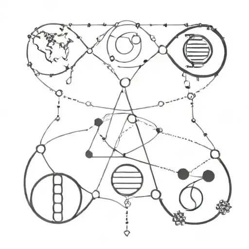 The Universe With Earth And Dna Symbol