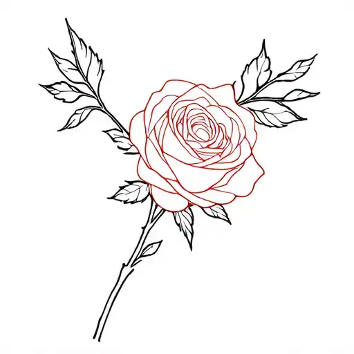 Vivo Per Te With A Rose Connected Line