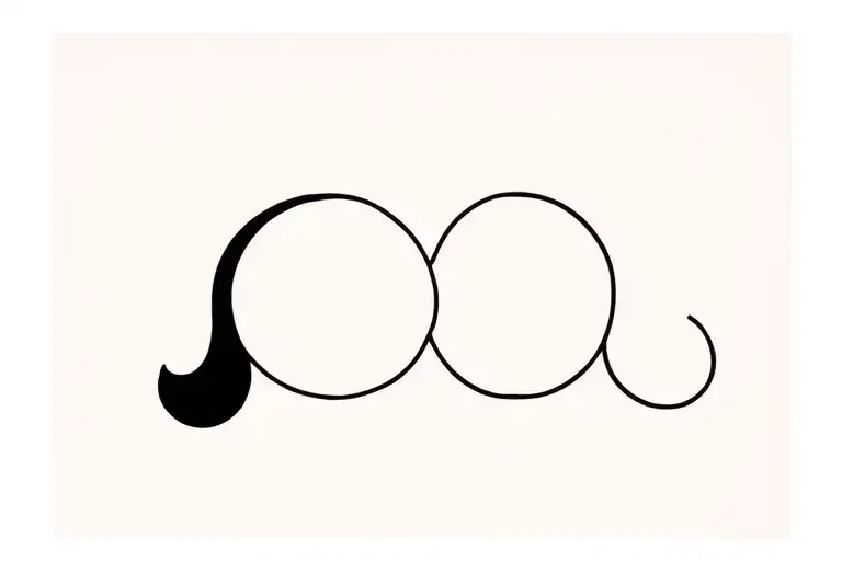 Semi Colon And Yin Symbol