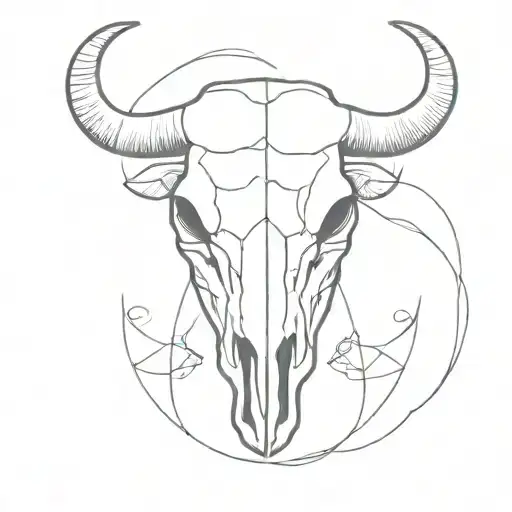 Bull Skull Western