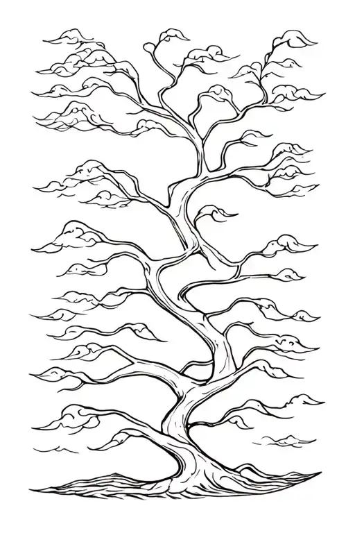 Cancer Libra Aquarius Family Tree Ocean Waves