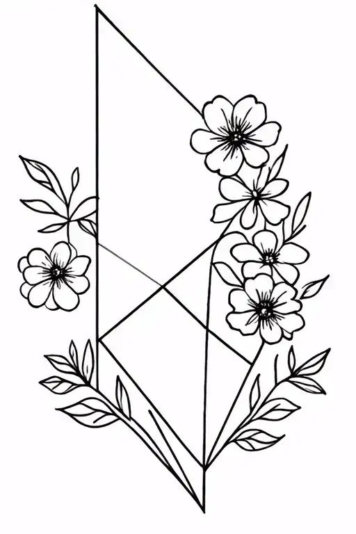 Geometrical And Flowers