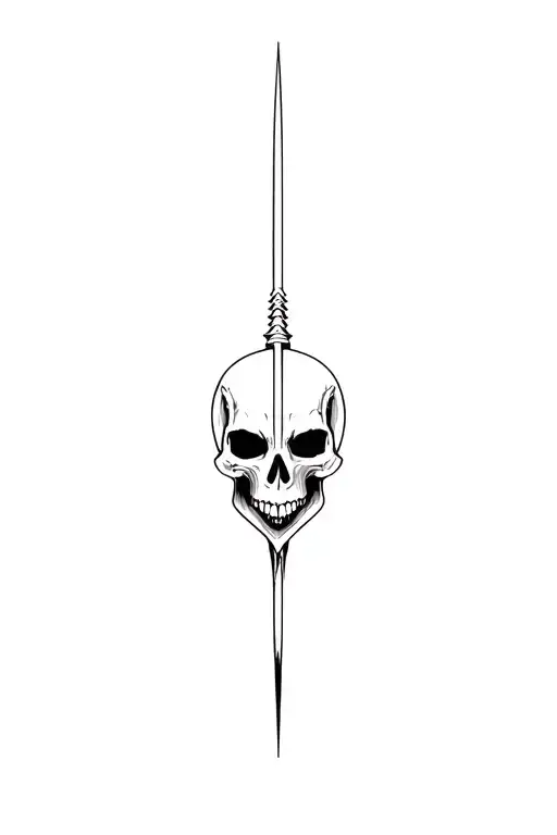 Spear Up Through Skull