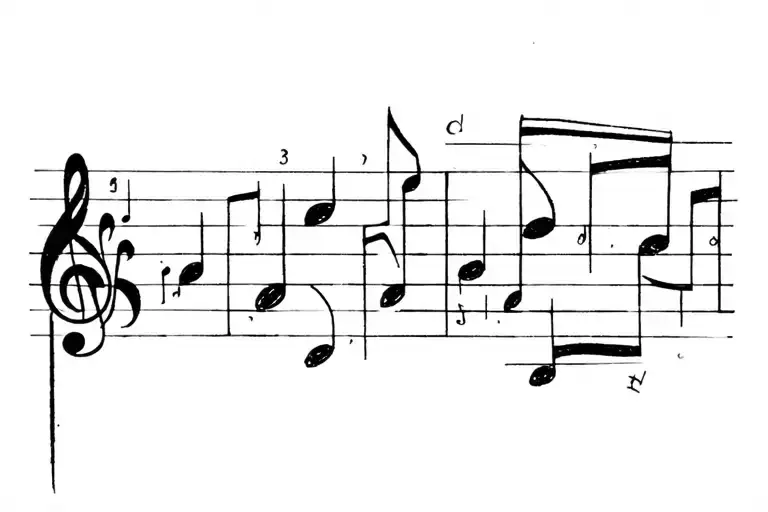 A Brush That Paints A Music Score