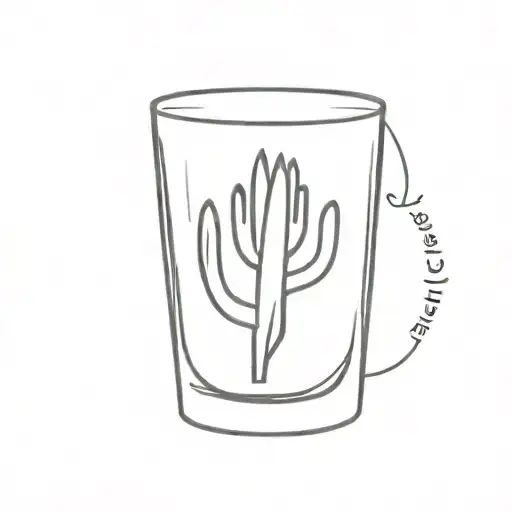 Dad Heart Cactus Scotch Glass
