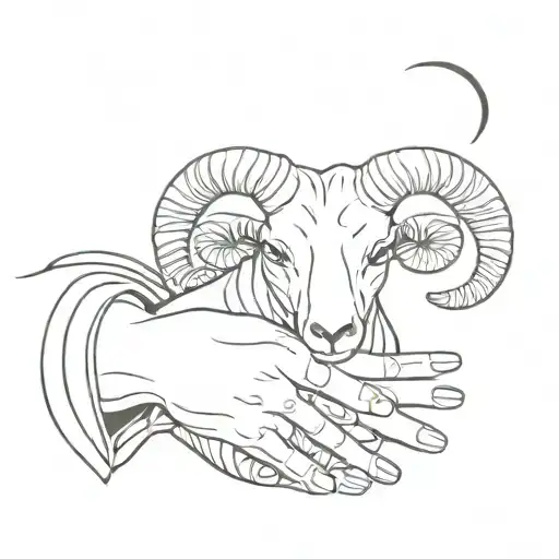 Aries Head Heal In Hands