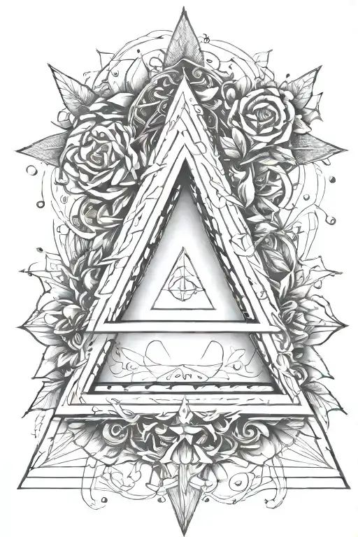 Plain Triangle Tattoo Following Alchemy Triangle Symbol For Air