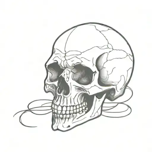 Creepy But Cool Skull