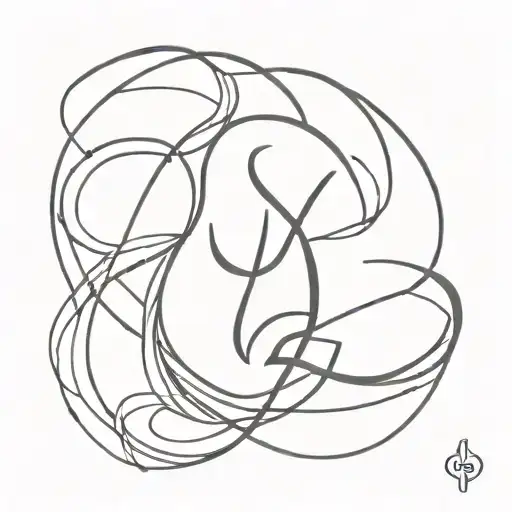 Virgo Symbol With Infinity Symbol And Features