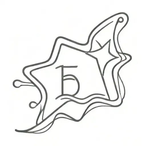 Star With Number 15 Written