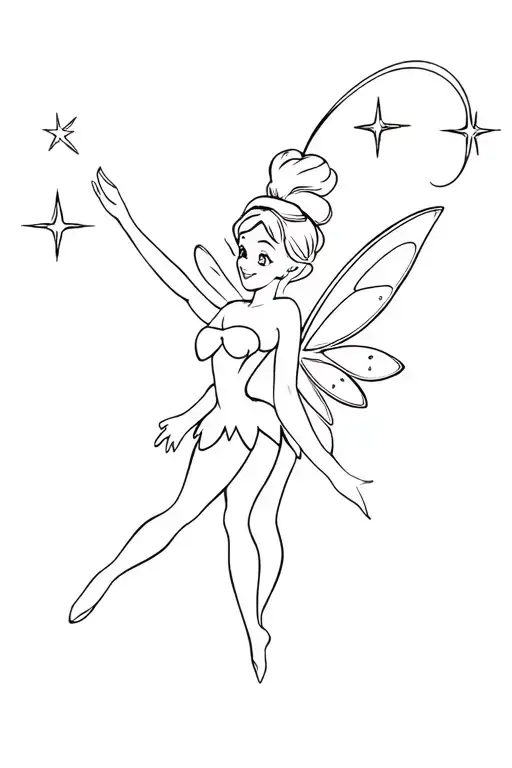 Tinker Bell And Pixie Dust