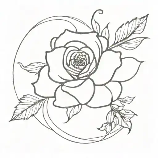 Feb And June Birth Flower Bouquet Tied