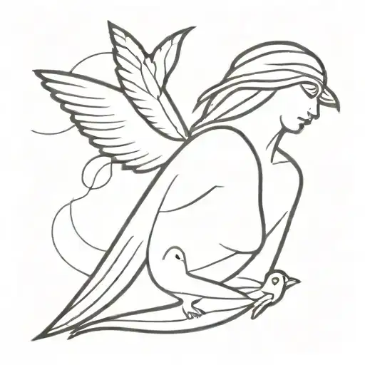 Girl Turns Into A Bird