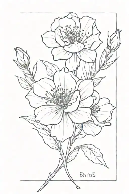 Brithflowers Bouquet Tied February Mars July Birth Flower