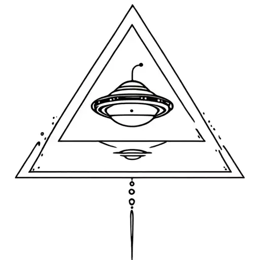 Ufo Unvrs Inside A Triangle
