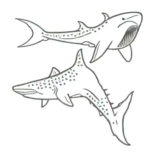 Tribal Whale Shark Outlines