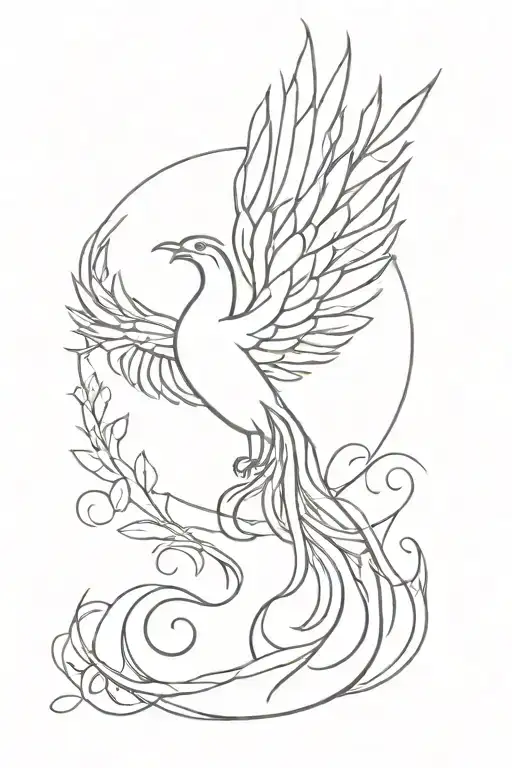 Phoenix With Wings