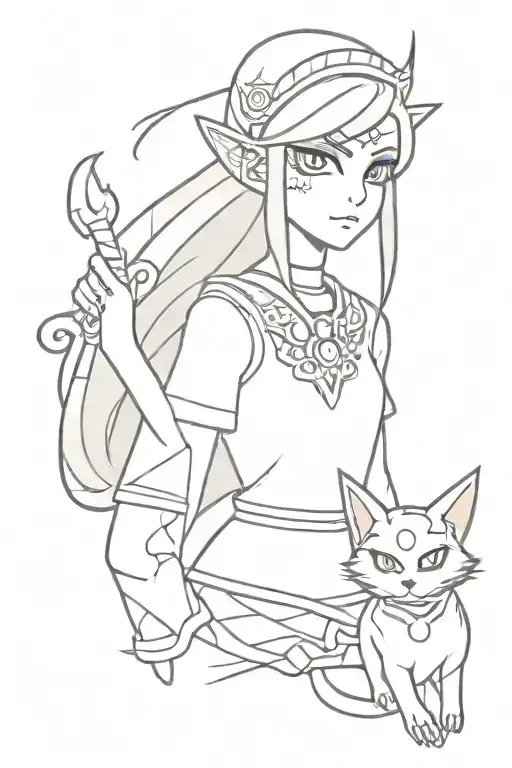 The Legend Of Zelda Twilight Princess Midna And Horror Kid