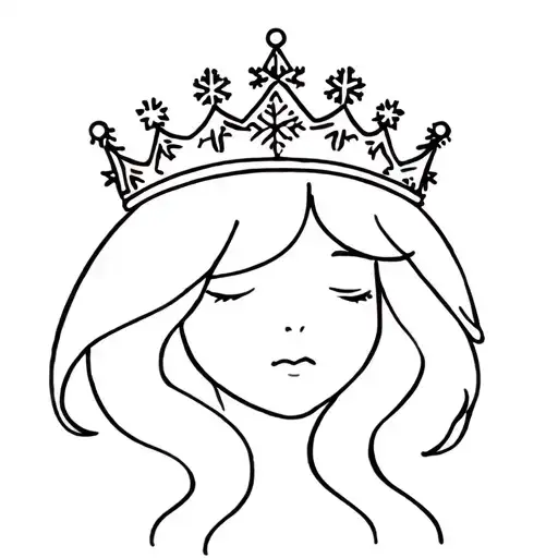Snowflake Wearing A Crown